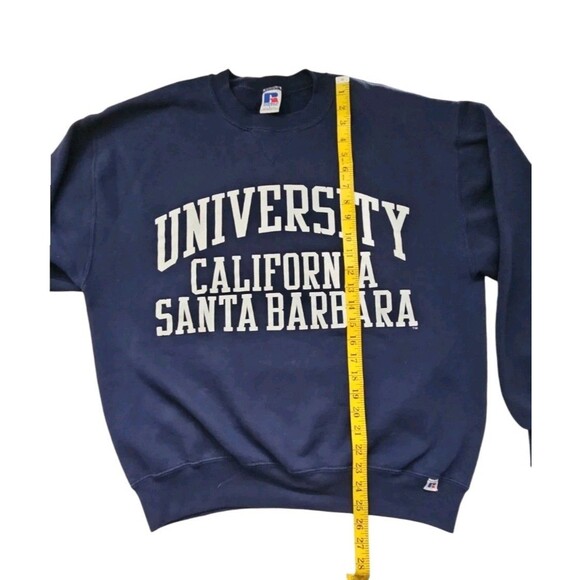 Vintage Russell Athletic University California Santa Barbara Blue Crewneck Sz L - Picture 6 of 6